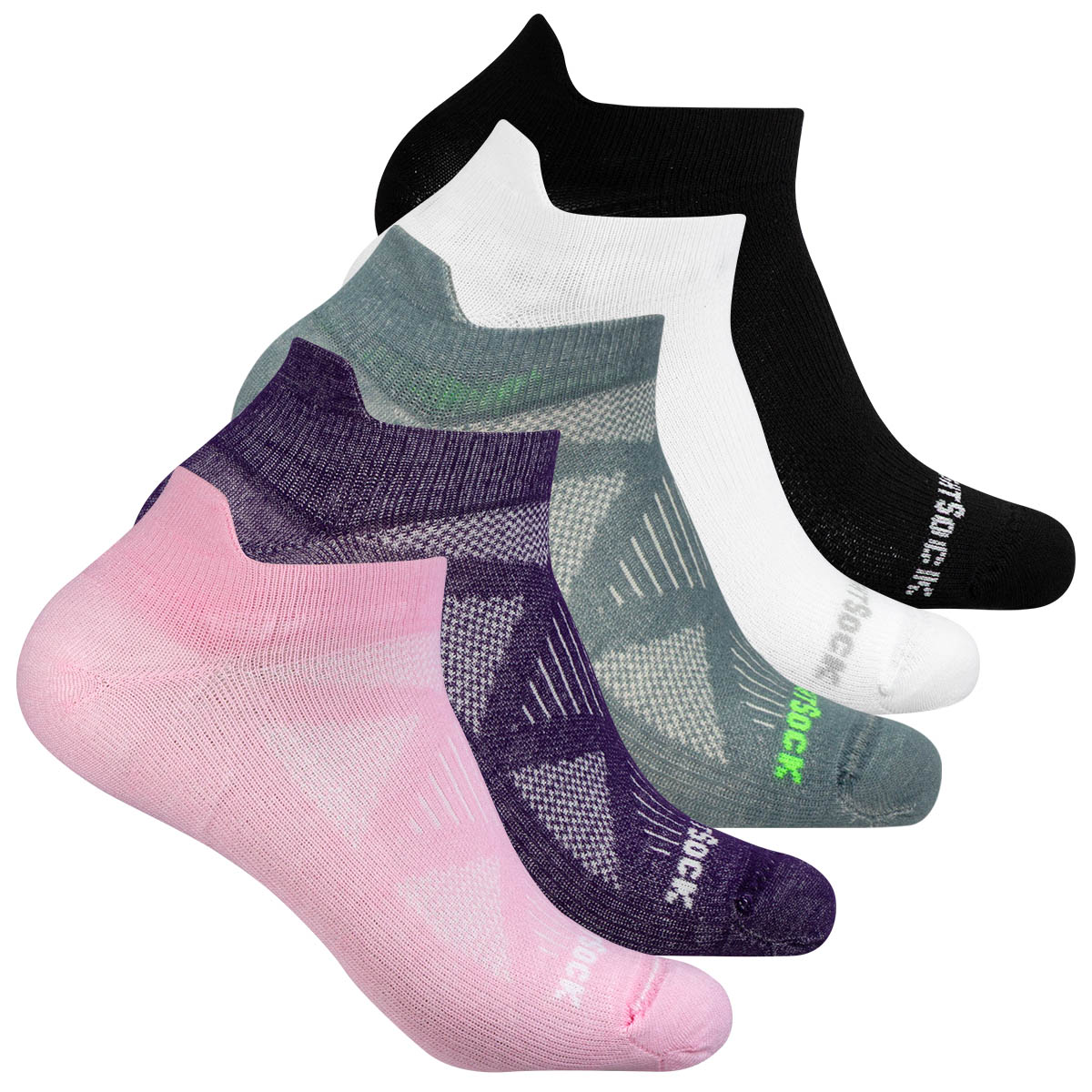Wrightsock Coolmesh II Cushion Low Tab: chaussette sneaker épaisse, sans tige, rembourrée avec système anti-ampoules disponible en de nombreuses couleurs