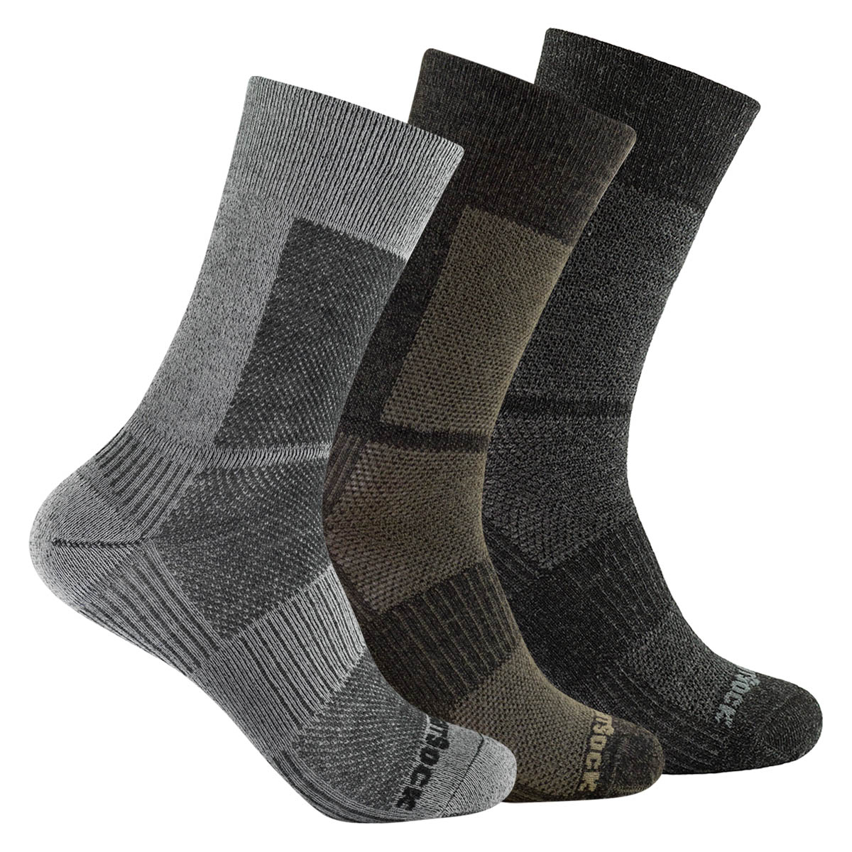 Wrightsock Merino Coolmesh II Crew: chaussette outdoor fine en mérinos, hauteur mollet, pour balades par temps frais, avec système anti-ampoules