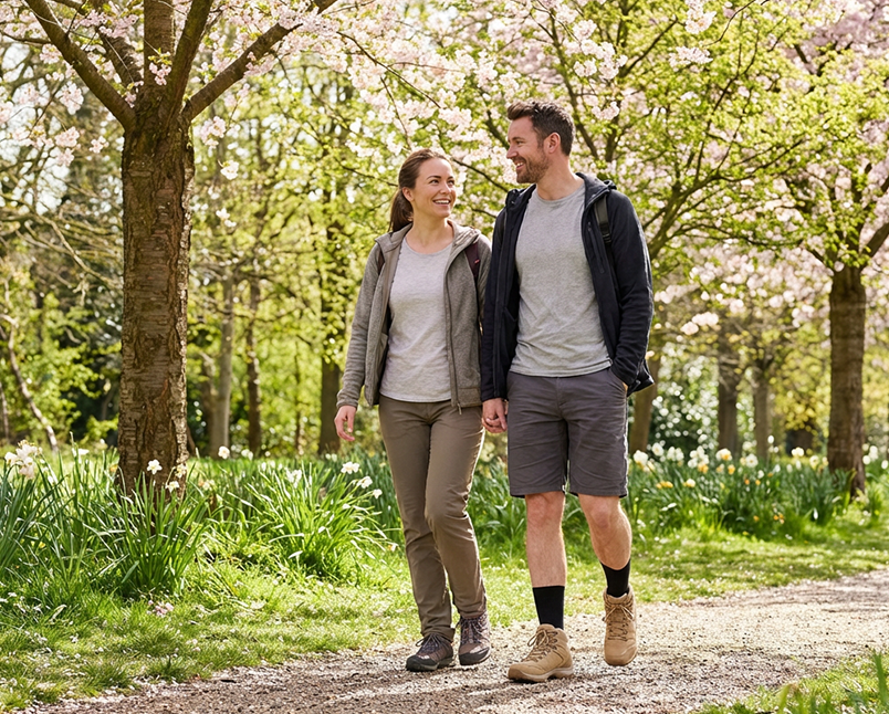 Wrightsock Lebensgefühl: Schmerzfreies Wandern und Laufen in der Schweizer Natur ohne Blasenbildung.