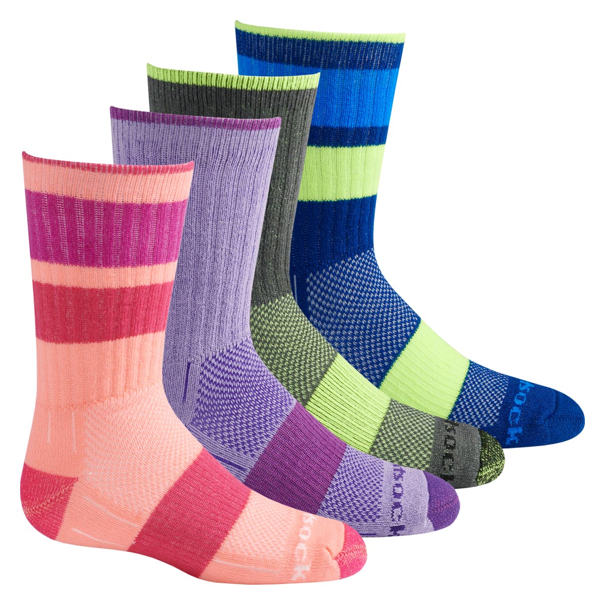 Wrightsock Escape Kids Crew: mitteldicke, wadenhohe Kinder-Wandersocke und Anti-Blasen-System