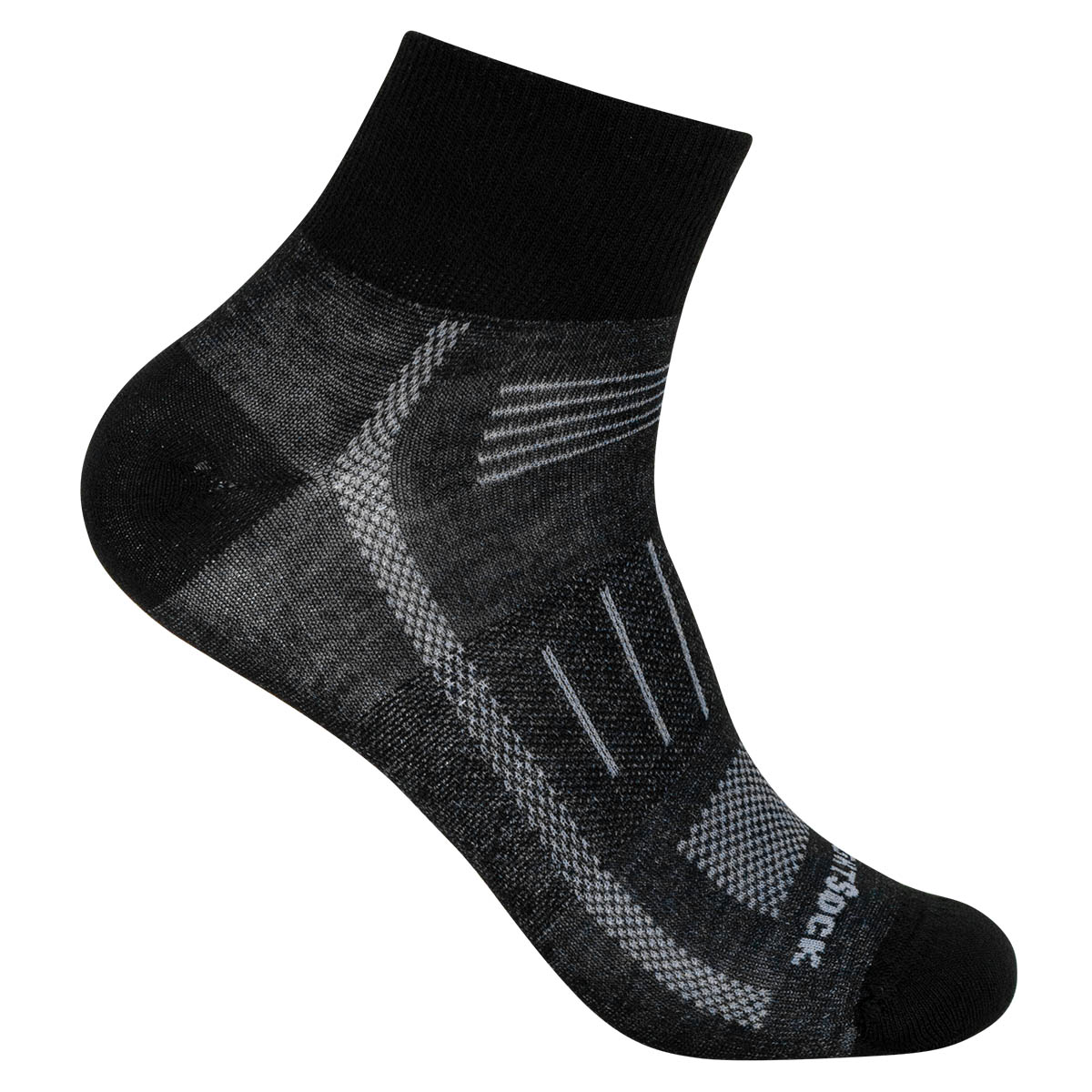 Wrightsock Endurance Quarter: mitteldicke, knöchelhohe Ausdauer-Socke für Arbeitsschuhe mit Polsterung und Anti-Blasen-System
