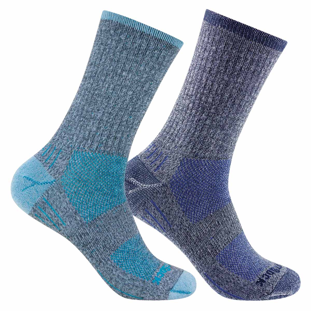 Wrightsock Silver Escape Crew: mitteldicke, wadenhohe Trekkingsocke mit Silberfaser und Anti-Blasen-System